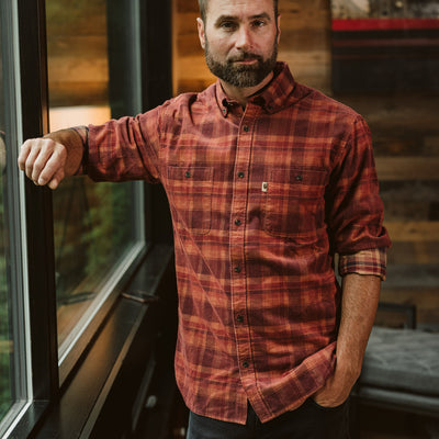mens best Montana Corduroy Shirt | Wash Fire